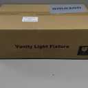 Zarbitta 3-Light Bathroom Light Fixtures, 17.23" Black Modern Vanity Lights with Clear Glass Shade, Bathroom Wall Lamp for Mirror Kitchen Living Room Hallway Cabinet Porch