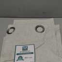 H.VERSAILTEX Primitive Linen Curtains 100% Blackout Curtain Drapes Burlap Curtains with White Thermal Insulated Liner, Grommet Top Drapes Living Room/Bedroom (2 Panels, 42 x 45 Inch, Natural)