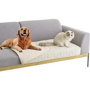 Waterproof and Anti-Slip Dog Bed Cover and Pet Blanket Sofa Pet Bed Mat car Incontinence Mattress Protectors Furniture Couch Cover for Most Cats Dogs, Pets30x70-Ivory (30x70Inch (Pack of 1))