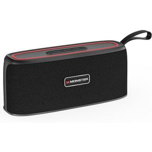 Monster Shock Portable Bluetooth Speaker, True Wireless Speaker, 30W Loud Stereo Sound, IPX6 Waterproof,17 Hours Playback, Bluetooth 5.4 TWS Pairing Outdoor Speakers with Handle