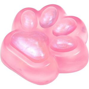 Big Pink Cat Paw Squishy Toy, Large Squeeze Cat Paw Fidget Toys, Cute Kawaii Squishies for Stress Relief Pinch Family Toys Gifts for Adults