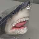 SmilerSmile Simulated Ocean Big Animal, One pc 15 Inch Soft Filled Rubber Sea Educational Toys (Great White Shark)