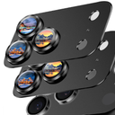 SiHPuoy 2 Pack Camera Lens Protector for iPhone 17 Pro Max Accessories, Metal Aluminum Alloy Tempered Glass Camera Protector, [Military Grade Shatterproof] [Case Friendly]Black