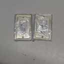 6-Pack Decorator Outlet Cover Plate, Decorative Switch Plates and Outlet Covers, Pure White Metal Wall Plates for Electrical Outlets, Receptacle, GFCI Outlet, Dimmer Switch