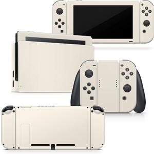 Tacky Design Classic Solid Color Switch Skin Wrap Cover, Cream Skin for Nintendo Switch, Premium Vinyl 3M Full Wrap Decal (Cream, Nintendo Switch (2017))
