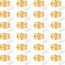 Brightown 24 Pack Fairy Lights Battery Operated String Lights - 7 ft 20 LED Mini String Lights Waterproof Silver Wire Firefly Lights for Vases Mason Jars DIY Crafts Plants Table Centerpieces Wedding (Warm White)