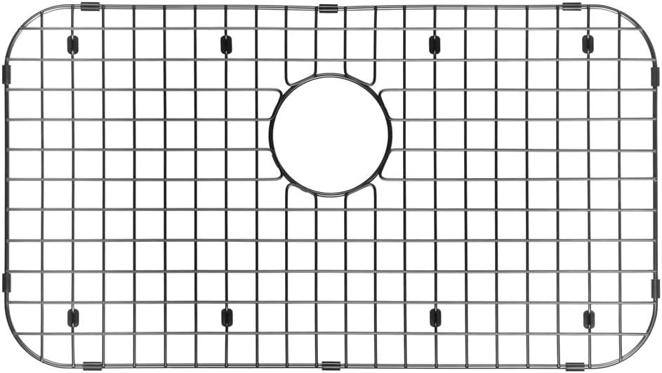 STARSTAR Sinks Protector Matte Black 304 Stainless Steel Kitchen Sink Bottom Grid, Rack (26 L x 14 W Hole Top)