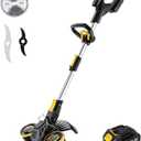 Cordless Weed Wacker with Brushless Motor, 20V 5.2Ah Battery Powered Weed Wacker with Blade, 3 in 1 Brush Cutter/Lawn Edger/Mower (One 5.2Ah Battery and Charger)
