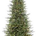 Puleo International 9 Foot Pre-Lit Slim Balsam Fir Artificial Christmas Tree with 800 Clear Lights