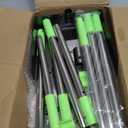 TOOGE Larger Pooper Scooper, Dog Pooper Scooper for Large Medium Small Dogs Heavy Duty Long Handle Metal Tray Rake Shovel Set for Yard Grass