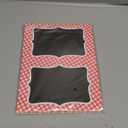 TaoBary 24 Pcs Red Gingham Picnic Party Decoration Supplies 6x4 Inch Italian Themed Chalkboard Tent Card Food Label for Party Buffet Summer BBQ Cookout Wedding Baby Shower Table Number Food Place