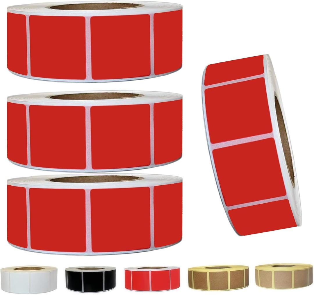 Target Pasters 1 inch 2 Rolls 2000 Pieces-Target Stickers and Pasters for Shooting Practice| Adhesive Markers for Shooting Range Targets, 1 inch 4 Rolls 4000 Pieces