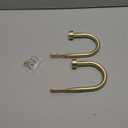 Premium Curtain Holdback, Quality Metal Decorative Curtain Holdbacks with Zinc Alloy Cap Finials,Rust-Proof, Set of 2 Window Curtain Holdbacks,Brass