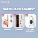 Jool Baby Door Pinch Guards (6 Pack) Slam Preventer Babyproof Doors to Avoid Pinched Fingers & Door Slamming, Keep Pets from Getting Locked in