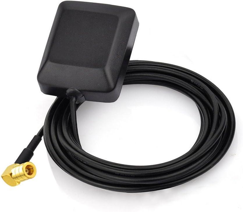 Eightwood Mini Satellite Radio Antenna SMB Right Angle Connector Compatible with Sirius XM Car Vehicle Truck RV HD Hi-Fi Radio Stereo Receiver Tuner 2320-2345MHz