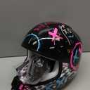 TRIANGLE Youth Kids Dirt Bike Helmet Full Face Motocross Helmet with Goggle & Gloves DOT/FMVSS-218 Approved Motorcycle Helmet M