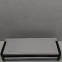 RICHER HOUSE 2+1 Tier Wall Mounted Floating Shelves Set of 2, Rustic Wood Wall Shelf with Metal Frame, Extra Storage Rack for Bathroom, Kitchen, Bedroom with Tissue Rack & Towel Bar - White Gold