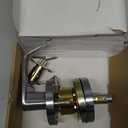 MrArm Commercial Door Lever Lock, Heavy-Duty Locking Door Handle, Designer Door Handles, Cylindrical Lever Lock, Non-Handed Grade 2 Industrial Standard Door Handle, Satin Chrome(Keyed Entry)