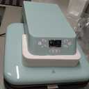 HTVRONT Auto Heat Press Machine 15x15 for T Shirts - Professional Heat Transfer Machine with Auto-Release - Fast & Even Heating for HTV, Sublimation Projects, Light Blue