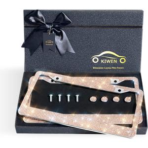 License Plate Frames (champagne gold)