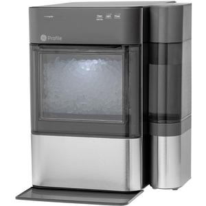 GE Profile Opal 2.0 with 0.75 Gallon Tank, Chewable Crunchable Countertop Nugget Ice Maker, Scoop included, 38 lbs in 24 hours, Pellet Ice Machine with WiFi & Smart Connected, Stainless Steel