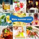 2 x Ice Cube Tray with Lid, 3 Pack Silicone Easy-Release Ice Trays for Freezer, Stackable Ice Cube Molds for Drinks, Cocktails, Whiskey, Coffee - BPA-Free and Odor-Free,Ice Cube Trays for Freezer (Sage Green)