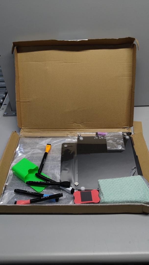 Acrylic Magnetic Dry Erase Board for Fridge 3 Pcs, Clear Fridge Whiteboard to Do List White Board for Refrigerator Weekly Meal Planner Menu Board for Kitchen 25 Markers