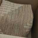 MontVoo-3x5 Outdoor Rug Porch Entryway Rug-Polypropylene Indoor Outdoor Rugs for Entryway Kitchen Balcony Patio, Textured Weave, Durable, Fade-Resistant, Non-Shedding, Boho Geometric Neutral Brown