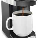 Hamilton Beach Commercial Deluxe 1-Cup Coffee Maker, Black/Stainless-Steel, 3-Minute Brew Time, Auto Shutoff, Coffee Pod Brewer, cUL Certified, HDC200S-CA