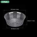 M METERXITY 5-Pack Plastic Plant Saucer, 13.4 Inch Clear Thin Plant Saucer Drip Tray for Indoor/Outdoor, Planter Liners Nursery Pots