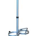 ResOne Dual Oxygen Tank Cart, Portable Oxygen Cart with Wheels, Adjustable Handle, Powder‑Coated Steel Frame, Holds 2 Size D or E Cylinders