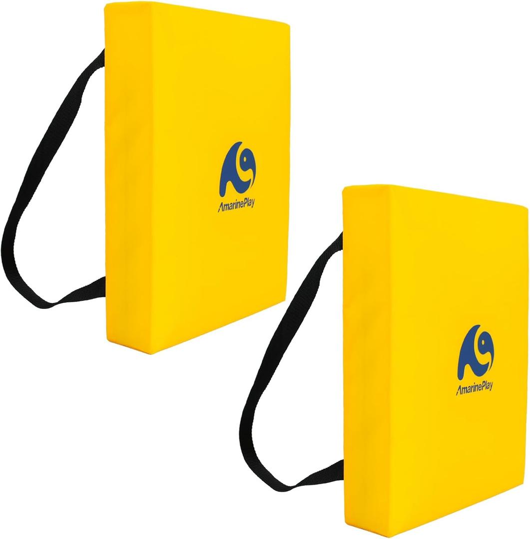 Boat Throwable Flotation Cushion,Emergency Marine Throwable Seat Cushion and Boat Throw Flotation Devices for Kayaks Canoes,Coast Guard USCG Approved Type IV PFD,Yellow-2PK