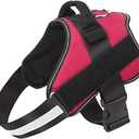 Bolux Dog Harness, No-Pull Reflective Dog Vest, Breathable Adjustable Pet Harness with Handle for Outdoor Walking - No More Pulling, Tugging or Choking (Red, L)