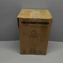 PRAKI Large Dry Food Storage Containers with Lids, 6PCS Airtight Cereal Containers Storage Set, Leak-proof Canister Set for Kitchen Pantry Organization with 20 Labels & Marker (4L Black)