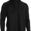 EP Mode Men's Winter Scarf, Cashmere Feel, Super Soft & Warm, Solid Black