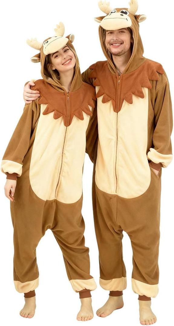 ANACOSPLAYONE Adult Onesie Cosplay Costume Cosplay Halloween Christmas Pajamas Women Men (Large)