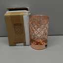 TOBUSA Crystal Cordless Table Lamp Rechargeable, Portable 6000mAh Battery Operated Lamp with 3 Color Temps & Stepless Dimming, Bedside Touch Small Desk Lamp, Rose Gold LED Night Light for Bedroom Bar