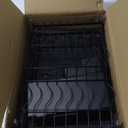 2 Tier Metal Dish Drying Rack Without Installation Sturdy Dish Racks for Kitchen Counter with Drain Board Multifunctional Storage and Drainage Apartment Essentials Medium Size (Black)