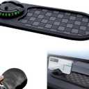 Multifunction Car Anti-Slip Mat with Phone Holder & Hidden Number Plate  360 Rotatable Dashboard Organizer for Phones, Keys, and More (Black)