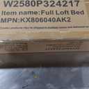 KEIKI Full Size Metal Loft Bed Frame with Convertible Staircase, Built-in Storage Shelves & Wardrobe, Loft Bed with Solid Slats & Guardrail, No Box Spring Required, Easy Assembly, for Bedroom, White