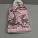 Kolldenn 24 Pcs Pink Vintage Christmas Paper Gift Bags Treat Bags Christmas Party Favor Bags with Handle Santa Claus Candy Goodie Bags for Xmas Holiday Party Decorations Supplies, 6 Designs