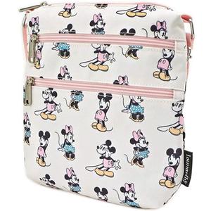 Loungefly Disney Passport Crossbody Bag Mickey Minnie Mouse Pink Pastel Print Loungefly Disney Passport Crossbody Bag Mickey Minnie Mouse Pink Pastel Print