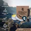 Striking Viking Mustache Wax & Comb Kit - 2 Oz, Medium/Strong Hold, Sandalwood Scent, 1 Pocket Comb - Mustache Grooming Kit for Men - Moisturize, Tame & Style - Non-Greasy, with Beeswax (1 Ounce (Pack of 2))