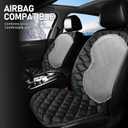 ESMING Driver and Passenger Car Seat Cushion for Full Back and Seat-Black