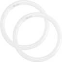 FC12T9/CW 32W Cool White Circular Light Bulbs, 12 inch Round T9 32 Watts FC12T9/841 4100K Circline Fluorescent Bulb, Replacement Kitchen and Bath Circle Light Bulb, G10q 4 Pin Prong, 2 Pack