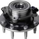 KUSATEC 515058 Front Wheel Bearing and Hub Assembly Compatible with Chevy Silverado 2500/3500 4WD, GMC Sierra 1500/2500 Yukon XL 99-07, Hummer H2 2003-2007, 8 Lug Bolts w/ABS
