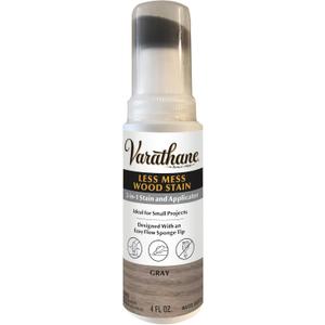 Varathane 368034 Less Mess Wood Stain and Applicator, 4 oz, Gray