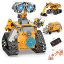 Robot Building Kit Toys for Boys Age 8-12 with 700 Pcs, 3 in 1 Robotics Excavator Garbage Truck with App & Remote Control, Coding Robot Building Set, Birthday Gifts for 8-14 Years Old Boys