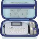 Case Compatible with Brother for P-Touch PTM95/ PT90/ PT45M Handy Label Maker, Storage Holder Carrying Organizer Bag for Label Tapes, AC adapter, Charging Cables, Batteries, Accessories (Box Only)