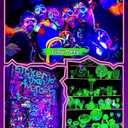 2 Pack 50W LED Black Light, Blacklight Flood Light for Glow Party IP66 Waterproof, Outdoor Black Lights with Switch&Plug for Halloween, Glow in The Dark, Neon Party, Fluorescent Poster, Birthday